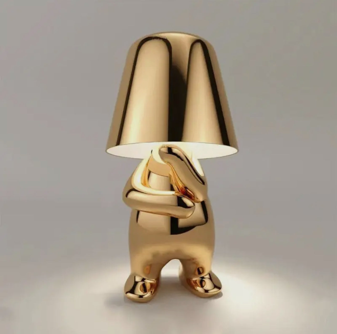 Thinker Golden Lamp