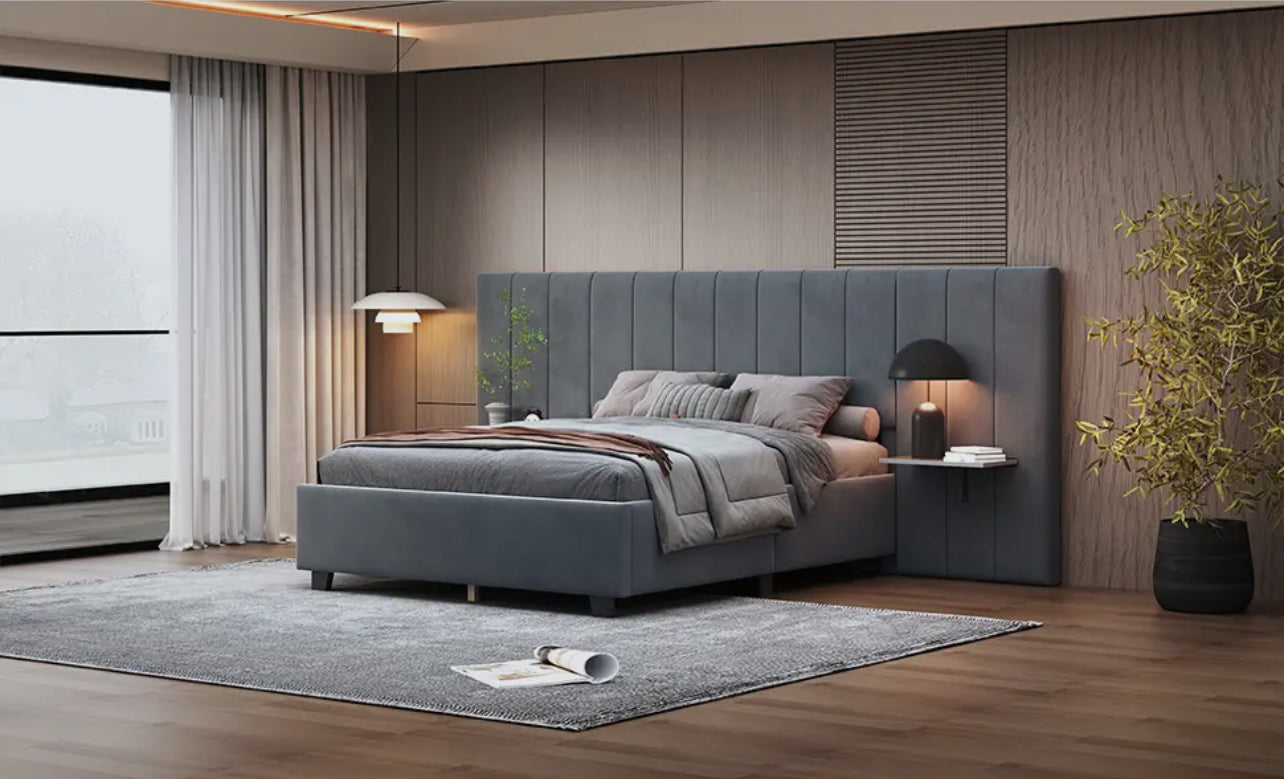 Full Size Upholstered Platform Bed