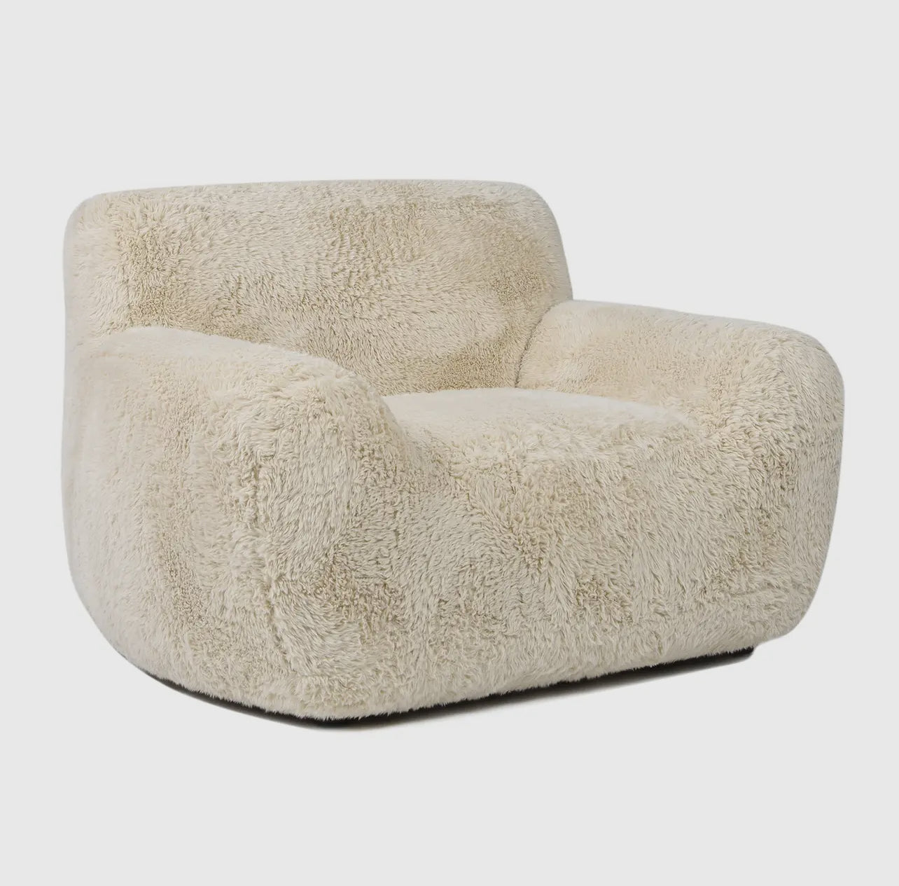 Summit 49” Faux Sheepskin Large Overstuffed Arm Chair