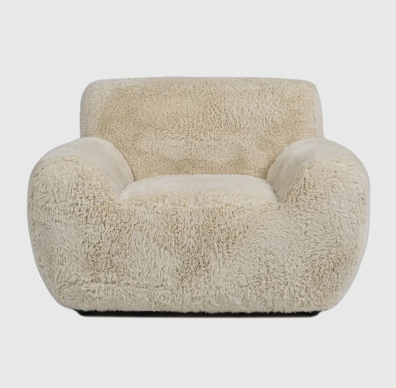 Summit 49” Faux Sheepskin Large Overstuffed Arm Chair
