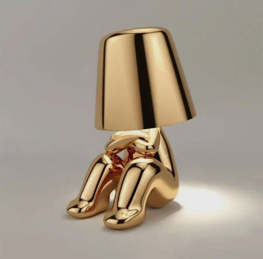 Thinker Golden Lamp