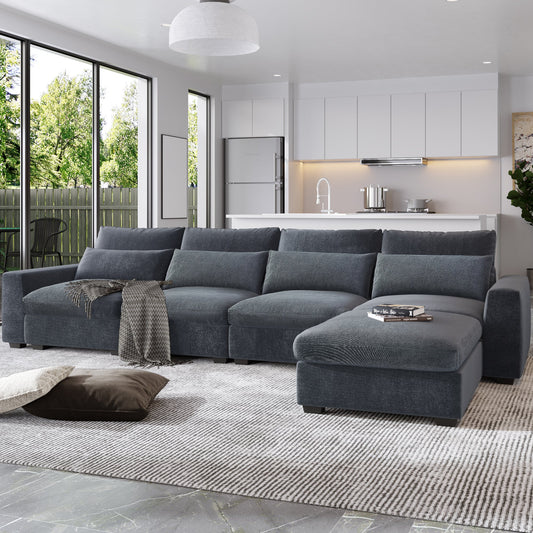 Modern Large L-Shape Sectional Sofa