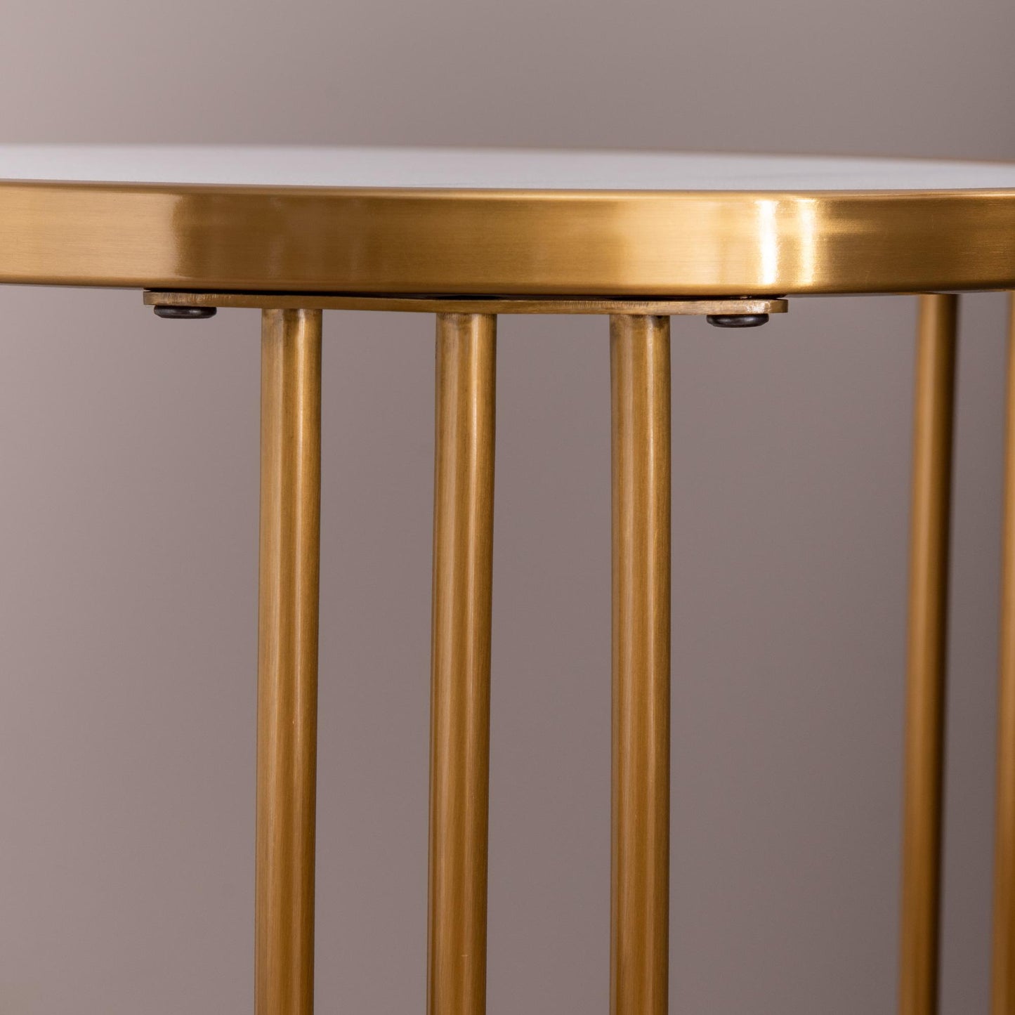 Sintered stone round side table