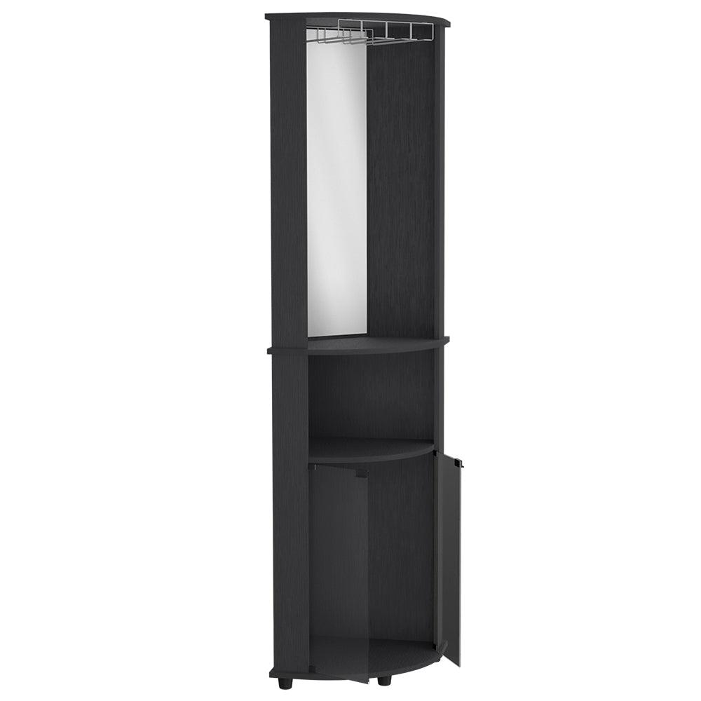 Bar Cabinet Corner, Rialto, Black